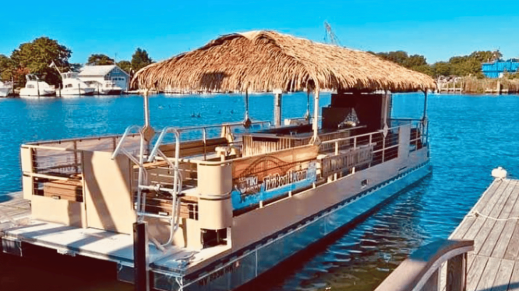 Tiki Boat Long Island boat docked in Long Island, NY