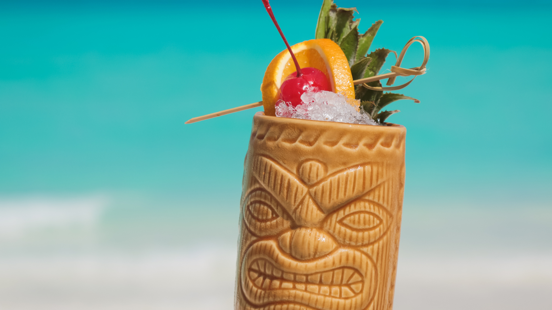 Tiki Drink at a tropical location