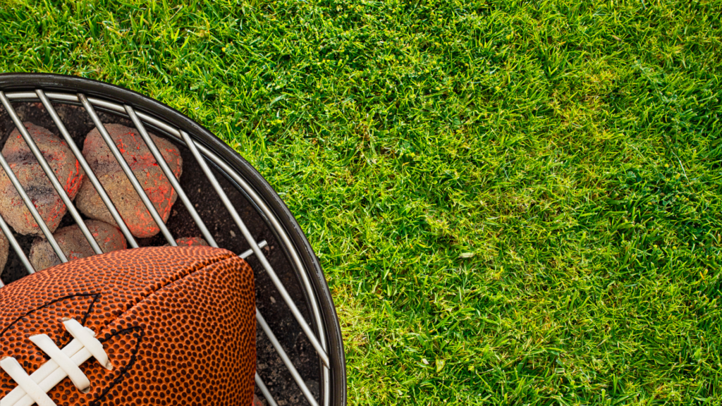 football on the grille