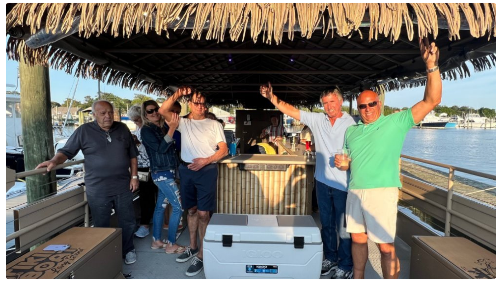 tiki boat tour group